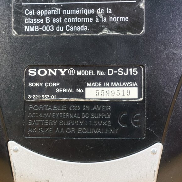 Sony D-SJ15 Sports CD Walkman / G-Protection / Vintage Japan - Picture 7 of 10
